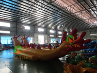 Aoqile Équipement d'amusement aquatique commercial le plus vendu Bateau dragon gonflable à double rangée de haute qualité pour les événements