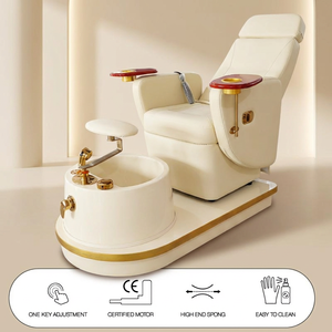 Sillón de Pedicura con Respaldo Reclinable y Bañera de Spa sin Tuberías para un Cuidado de Pies Confortable - Product Image 2