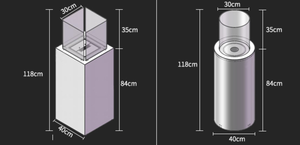 Paysage extérieur carré/rond chauffe-alcool éthanol cheminée véritable feu cheminée <span class=keywords><strong>Table</strong></span> B & B décoration feu <span class=keywords><strong>de</strong></span> joie poêle - Product Image 4