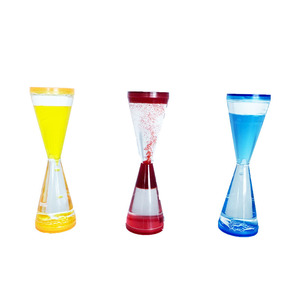 Acrylic đảo ngược chảy floaters đầy màu sắc nhựa cát đồng hồ cát lỏng hẹn giờ cho các trò chơi - Product Image 2