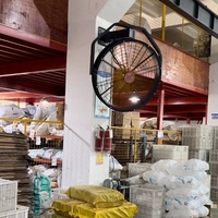 Ventilador Industrial de 900 mm (36 Pulgadas), Metálico, Comercial, de Alta Resistencia, Multivelocidad, de Pie, con Motor de Engranajes, 3 Años de Garantía