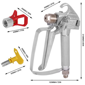 Pistola de Pulverización Industrial para Automóviles de 1.2 mm, 1.3 mm, 1.5 mm, Compatible con Bombas de Pulverización, Pistola de <span class=keywords><strong>Pintura</strong></span> sin Aire de Alta Presión - Product Image 3