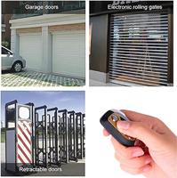 Duplicateur de télécommande Aiba AB006 433MHZ en métal+ABS pour porte de garage avec portée de 50-100m