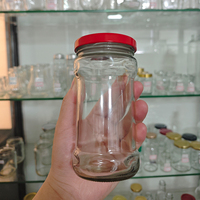 Botol Kaca Saus Cabai Selai Kacang dengan Tutup Putar Sampel Gratis untuk Pabrik Saus