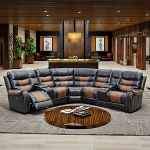 Frank Factory Wholesale Home Living Room Modern Hotel Lobby Electric Recliner <b>Sofa</b> Convertible Extendable USB Cup Holder Storage - Product Image 4