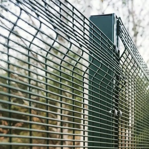 Clôture <span class=keywords><strong>anti</strong></span>-escalade haute sécurité 358, galvanisée, revêtement poudré vert noir, clôture d'aéroport, clôture de prison, prix d'usine - Product Image 6