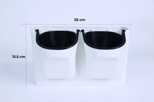 Maceta de Plástico PP de Doble Pared con Autorriego, Soporte para Dos Plantas, Depósito de Agua Integrado, Resistente a los Rayos UV - Product Image 5