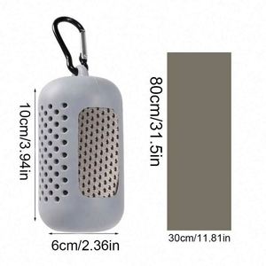 Serviette de sport compressée tissée à séchage rapide, rafraîchissante, portable, en microfibre polyester/coton - Product Image 6