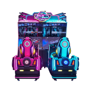เครื่องเล่นเกมแข่งรถหรูหราแบบหยอดเหรียญ 2 ที่นั่ง พร้อมระบบขับขี่เสมือนจริง จอภาพคู่ - Product Image 3