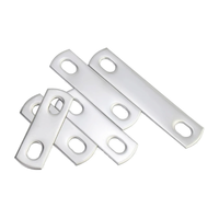 Abrazadera tipo U de acero inoxidable SPCC cromado, tornillo, clip para tubo, placa de retención, junta cuadrada, perno en U, arandela estampada