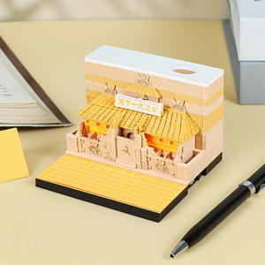 3d Stereo Notities Papier Carving Creatieve Eerste Martial Arts Vereniging Cadeau Stickers Losse Blad Voor Begeleiding - Product Image 3