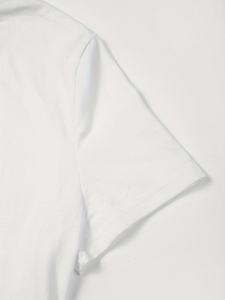 Camiseta de Manga Corta con Cuello Redondo y Logotipo Estampado, 100% Algodón, Transpirable, Lavable a Máquina, Top Informal de Verano - Product Image 3