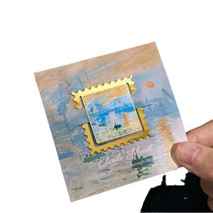 Marque-pages en métal personnalisables, série imprimés rétro, style peinture à l'huile classique, badges et pendentifs créatifs - Product Image 6