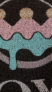 Tapis spaghetti personnalisé en PVC <span class=keywords><strong>paillasson</strong></span> extérieur moderne avec support ferme imprimé de logo lavable rembourré pour l'<span class=keywords><strong>entrée</strong></span> des hôtels - Product Image 6