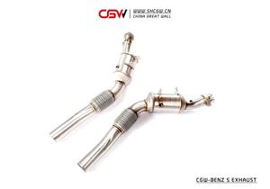 Потоковая труба с громким звуком и тепловым экраном, идеальная установка для разъема Benz W222 S320 S400 S450 3,0 T 2014-2018 - Product Image 6