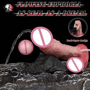 Scarletsin D-44 Weicher, 100% Wasserdichter Doppelsilikon-<span class=keywords><strong>Dildo</strong></span> mit Wasserspritzsimulation, Masturbator, Erwachsenen-Sexspielzeug - Product Image 3