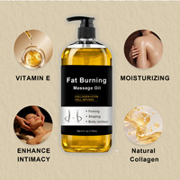 Huile de massage brûle-graisse naturelle à base de plantes, huile de soin corporel raffermissante et hydratante pour le corps