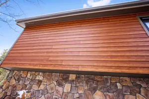 Decorative Wood Grain Concrete Facade Panel Installation Houses Exterior Siding Wall Panels