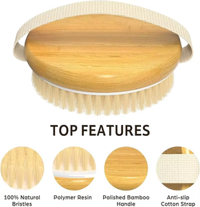 Verschiedene Stile Großhandel natürliche vegane Sisal borste Peeling bürste Bambus Holzgriff Dusche Trocken körper Bade bürste - Product Image 2