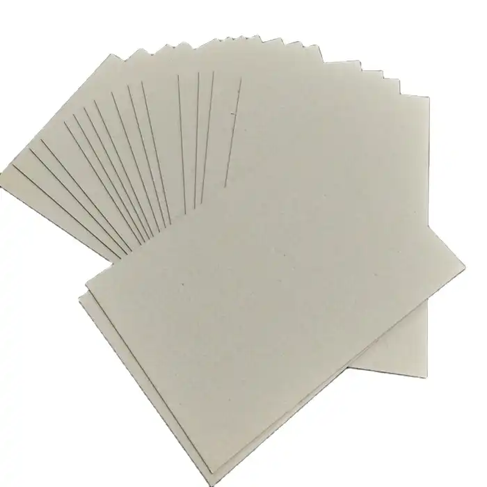 hard stiff uncoated gray paper board