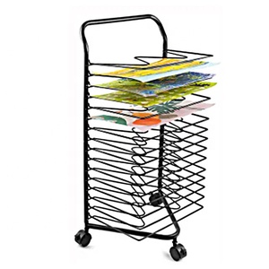 <span class=keywords><strong>Espositore</strong></span> Mobile Personalizzato Nero/Bianco Verniciato a Polvere Ecologico per Bambini, per Conservazione di Arte, Pittura, Materiale Scolastico, Scrapbook e Documenti <span class=keywords><strong>A4</strong></span> - Product Image 2