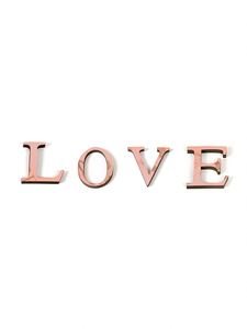 <b>Acrylic</b> Alphanumeric Front Letter 3d Wall Sticker for Birthdays Weddings Parties Decorations Eva Rose Gold Wall Sticker 10cm - Product Image 4