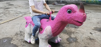 Dinosaure rose à jetons marchant animaux intérieur enfants course Arcade Machine simulateur Arcade Ame Machine