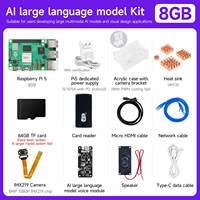 Kit de Placa Raspberry Pi 5 con Modelo de Lenguaje de Gran Escala e Interacción por Voz, Compatible con OpenClaw, con Múltiples Kits de Accesorios