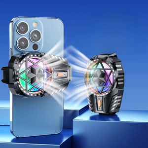 Venta al por mayor ABS Mini Teléfono Móvil Enfriador Radiador Refrigerado por Aire Tres Engranajes Luz Fría Ajustable para Juegos de Teléfono Accesorios de Teléfono - Product Image 5