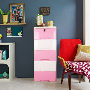 Cajones de almacenamiento modernos de plástico de 5 capas para niños, sala de estar, armario para bebés - Product Image 2