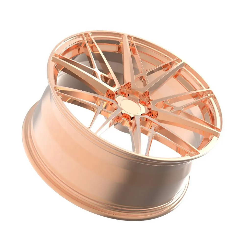 Gesmeed Auto Velg Rose Gold 18 19 20 21 Inch 12,000 Ton Gesmeed Wielen 22Inch Custom Gepolijst 98mm-130Mm 15Mm-50Mm Cn; jia