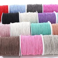 Chaîne à ongles de 100 yards, couleur bonbon, breloques 3D pour ongles avec paillettes, accessoires de bijoux en métal pour nail art DIY pour femmes