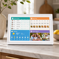 Bingkai Foto Digital Estetis Kalender Pemutar Video Full HD WiFi Pintar 15,6" yang Dipasang di Dinding, Papan Jadwal Keluarga Generasi Z