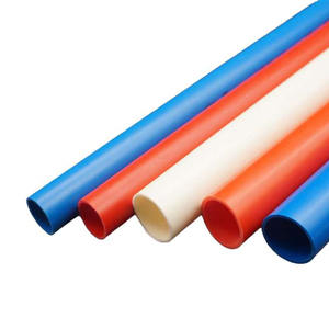 電気コンジットワイヤー保護PVC-U 16 20 25 32 40 50mmカスタマイズされた白青オレンジ色PVCコンジットパイプ電気 - Product Image 1