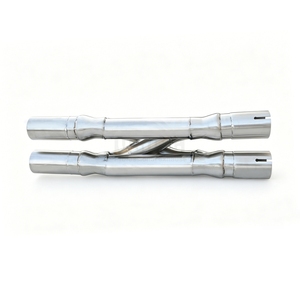 Tuyau d'échappement central double en X à haut débit en acier inoxydable, pièces d'échappement haute performance pour mise à niveau <span class=keywords><strong>Ferrari</strong></span> GTC4 - Product Image 3