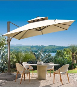 Best Price <b>Large</b> Outdoor Commercial Aluminum Windproof Durable Folding Arm Retractable Patio <b>Umbrella</b> for Hotels Restaurants - Product Image 1