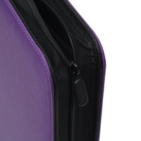 Porte-cartes de collection de luxe en cuir PU personnalisable avec blocage RFID, 9 pochettes, 320 cartes, album à fermeture éclair grande capacité