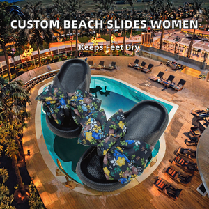 Factory Price Spring Waterproof Open Toe <b>Beach</b> slippers Fashion Custom Logo designer Flat <b>Sandals</b> Slides for <b>Women</b> - Product Image 2