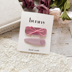 Pinces à cheveux en dentelle à paillettes coréennes pour enfants filles, coiffe à nœud papillon à <span class=keywords><strong>frange</strong></span> féerique rose doux avec bouton-pression scintillant pour enfants - Product Image 4