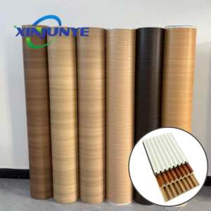 Film PVC décoratif en rouleau, prix usine, membrane de porte sous vide, vinyle en stock pour armoires, film décoratif PVC, marque privée - Product Image 2