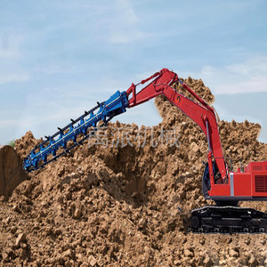 Tarière rotative de 30 m avec tête de mélange bleue pour la remédiation des sols et le traitement des boues - Product Image 4