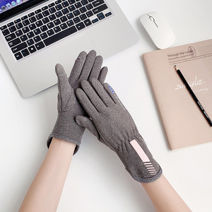 Winter Fleece Lined <b>Gloves</b> <b>Touchscreen</b> Compatible Unisex Outdoor Cycling Hiking Warm <b>Gloves</b> Pink Gray Black Camel Purple - Product Image 2