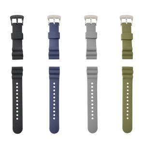 Upro Hızlı Çıkartmalı Silikon Saat Kayışları 22mm Dokulu Evrensel Spor Yumuşak Kauçuk Bant Dalış ve Günlük İş Saatleri için - Product Image 2