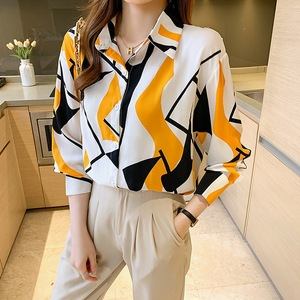 Chemisiers pour femmes, chemises de travail pour femmes de bureau, chemises à manches longues à col rabattu, hauts décontractés à la mode, imprimé rayé <span class=keywords><strong>rouge</strong></span>, <span class=keywords><strong>chemise</strong></span> slim pour femmes - Product Image 3