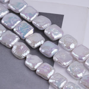 Collar Retro de Perlas de Agua Dulce Naturales de 10-11 mm, Forma de Botón, Estilo Barroco, Producto Semi-Acabado, Color Rosa - Product Image 3