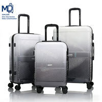 Valise légère de luxe avec logo OEM, 20, 24, 28 pouces, avec roulettes silencieuses doubles, pour les voyages de vacances et les voyages d'affaires