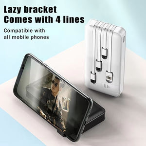 Cargador Portátil Delgado <span class=keywords><strong>de</strong></span> 20000mAh con Carga Rápida y 4 Cables Integrados para <span class=keywords><strong>iPhone</strong></span> 16 15 14 13, Samsung y Teléfonos Android - Product Image 4