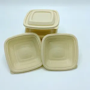 Corn Starch Takeaway Biodegradable Styrofoam Food Containers Fast Microwave Food Container