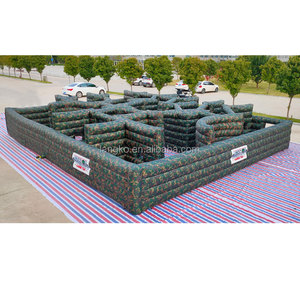 Parcours d'obstacles gonflable <span class=keywords><strong>de</strong></span> paintball, jeux <span class=keywords><strong>de</strong></span> carnaval à vendre - Product Image 1