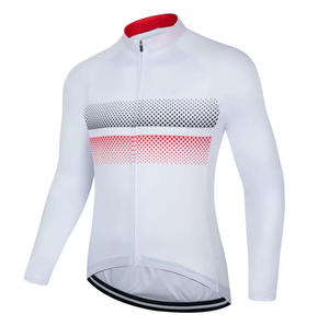 Maillot de cyclisme à manches longues personnalisable avec logo d'usine, respirant, en maille, séchage rapide, pour vélo de route, vente en gros - Product Image 5